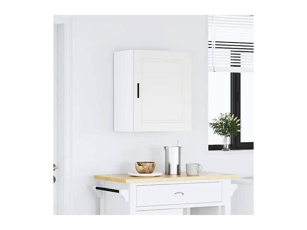 Armoire murale de cuisine blanc bois d'ingénierie