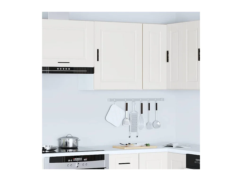 Armoire murale de cuisine blanc bois d'ingénierie