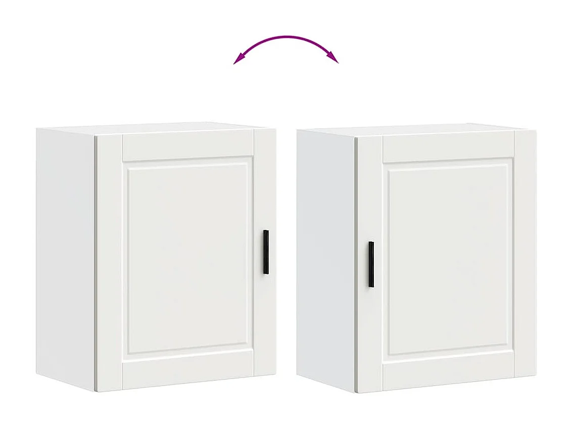 Mueble de pared de cocina de madera de ingeniería blanca Porto