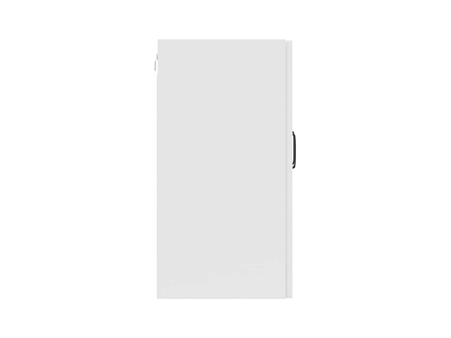 Armoire murale de cuisine blanc brillant bois ingénierie