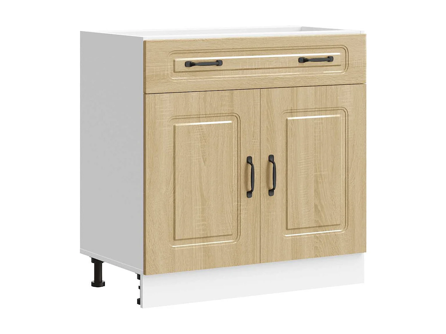 Gabinete de cocina de madera de ingeniería de roble Sonoma