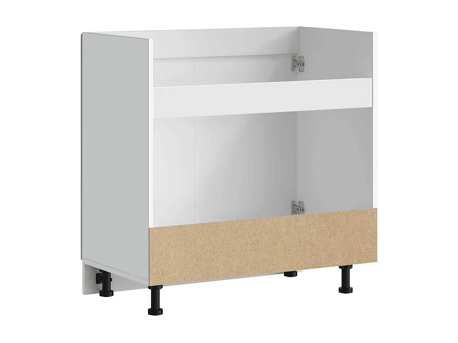 Meuble bas pour évier gris béton bois ingénierie