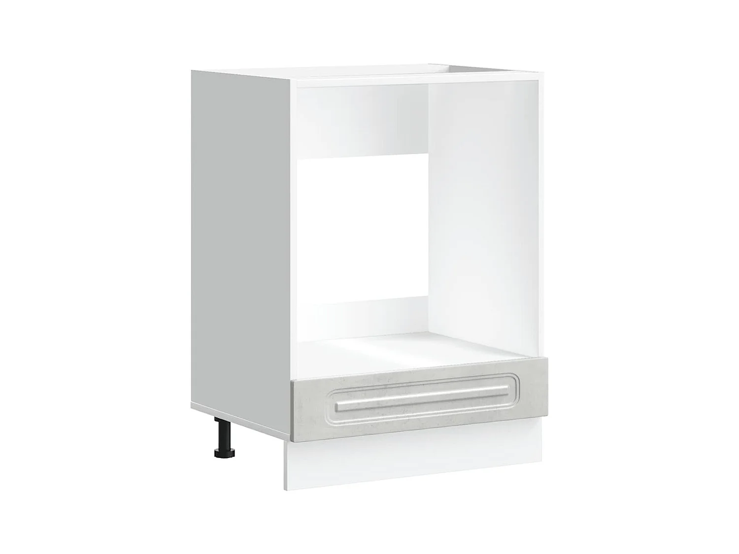 Mobile forno in legno ingegnerizzato grigio cemento