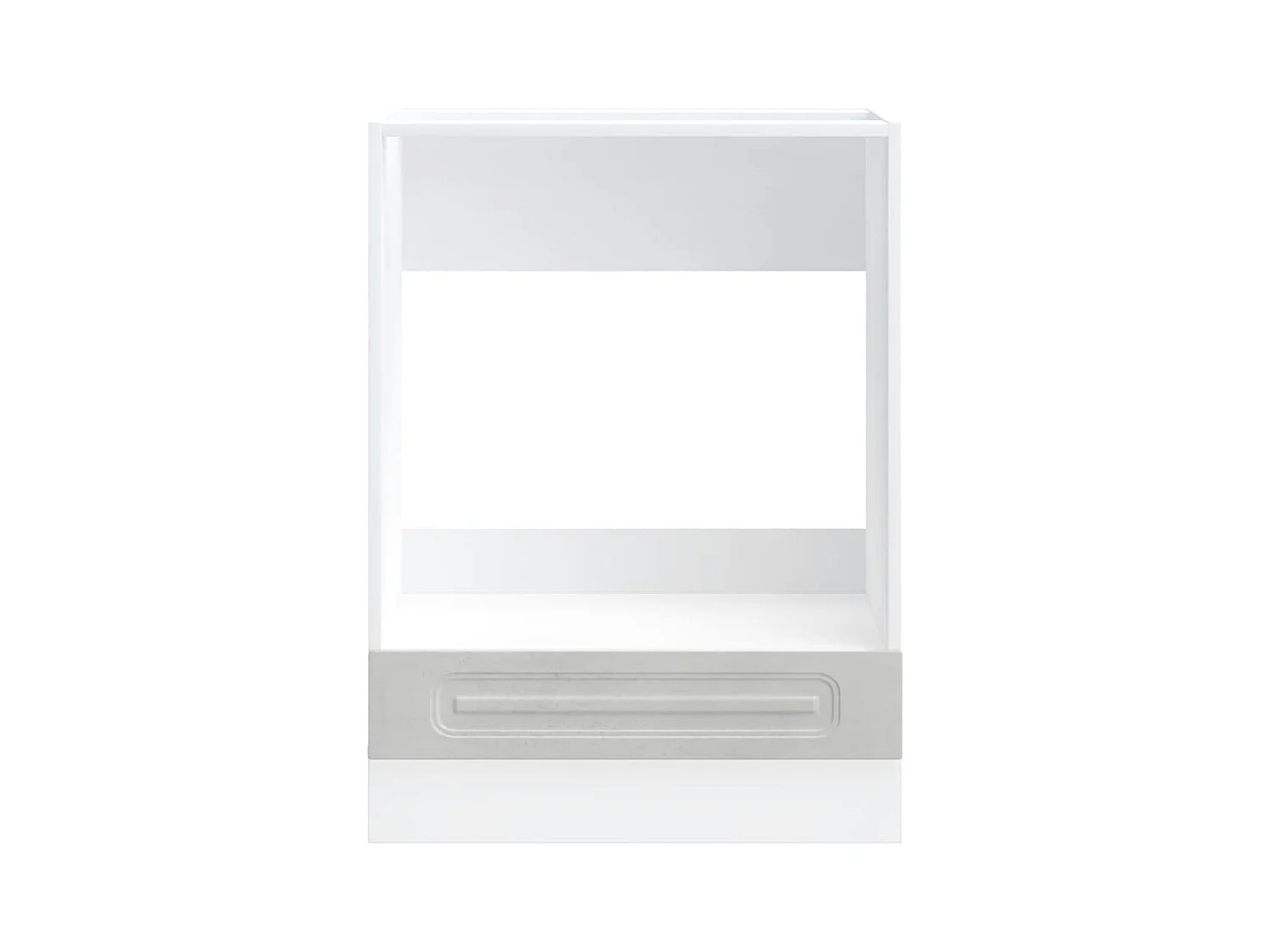 Mobile forno in legno ingegnerizzato grigio cemento