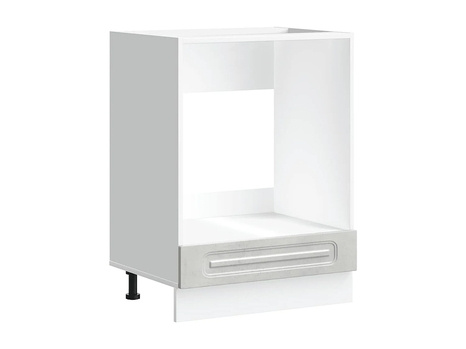 Armoire à four gris béton bois d'ingénierie