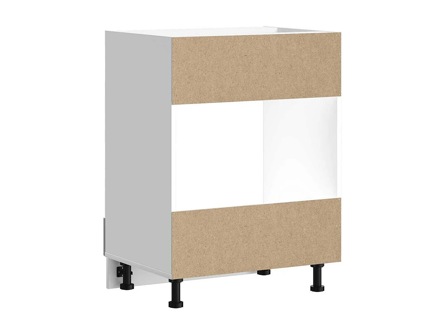 Armoire à four gris béton bois d'ingénierie