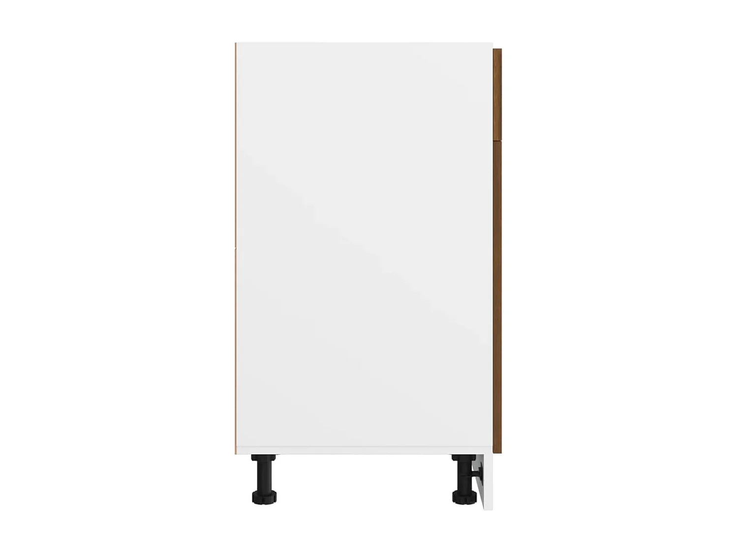 Mobiletto da terra con cassetto, rovere marrone, 40x46x81,5 cm