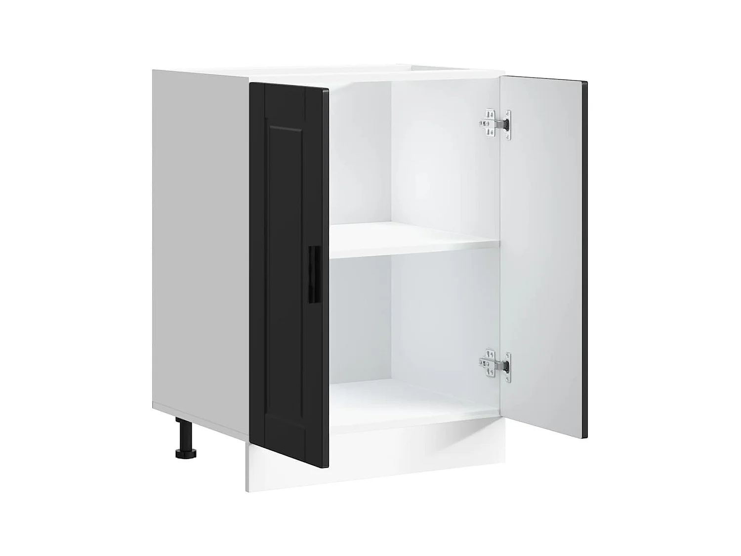 Mobile da cucina in legno ingegnerizzato nero Porto