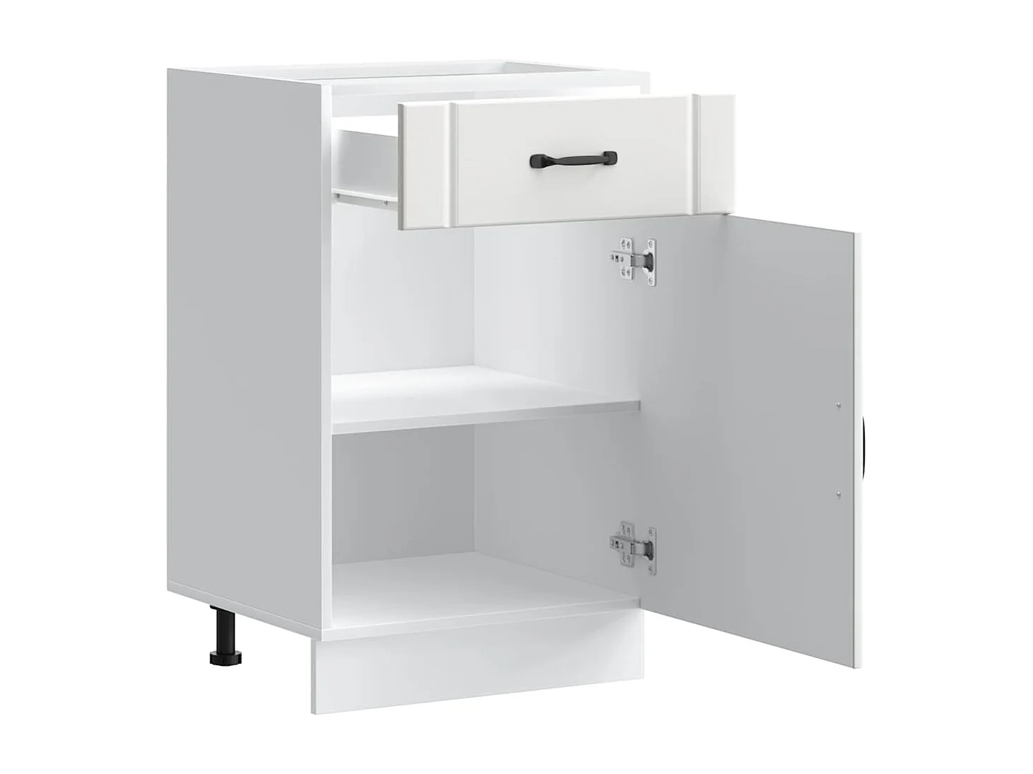 Armoire de cuisine blanc bois d'ingénierie
