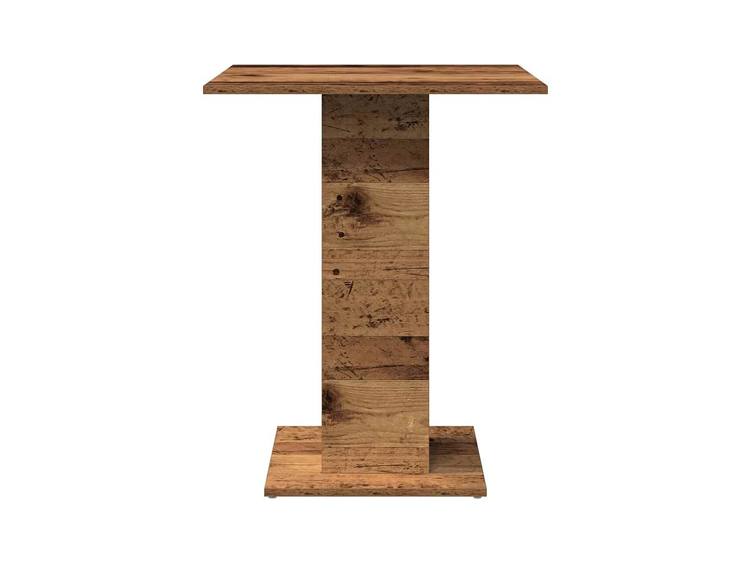 Table de bistro vieux bois 60x60x75 cm bois d'ingénierie