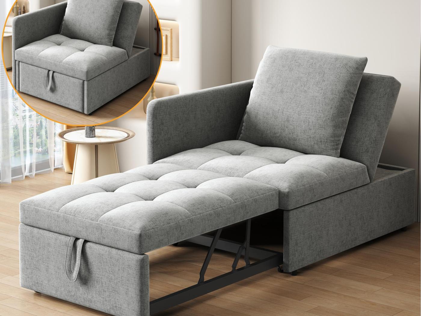 Wygodne sofa z funkcją spania 177x68x65 cm - Wielofunkcyjna