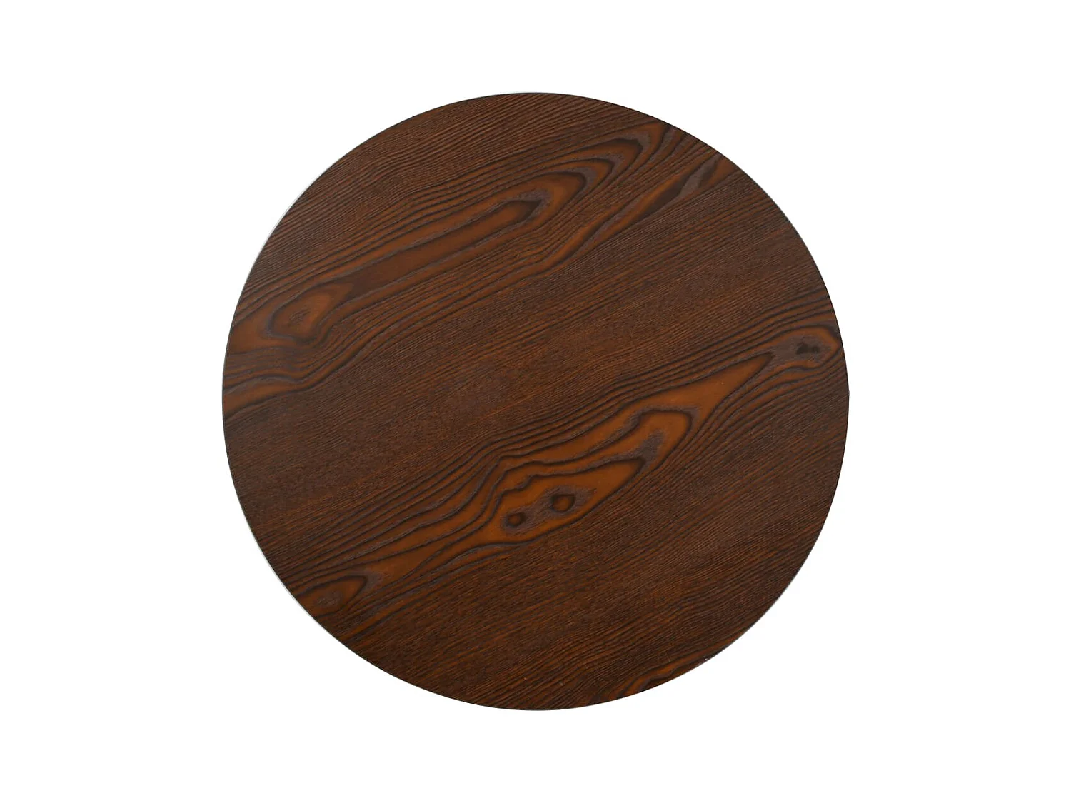 Mesa de bistró marrón oscuro de 60 cm de MDF