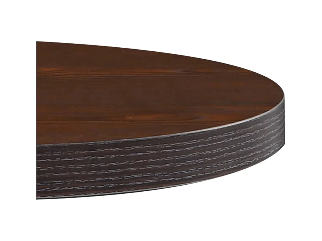 Mesa de bistró marrón oscuro de 60 cm de MDF