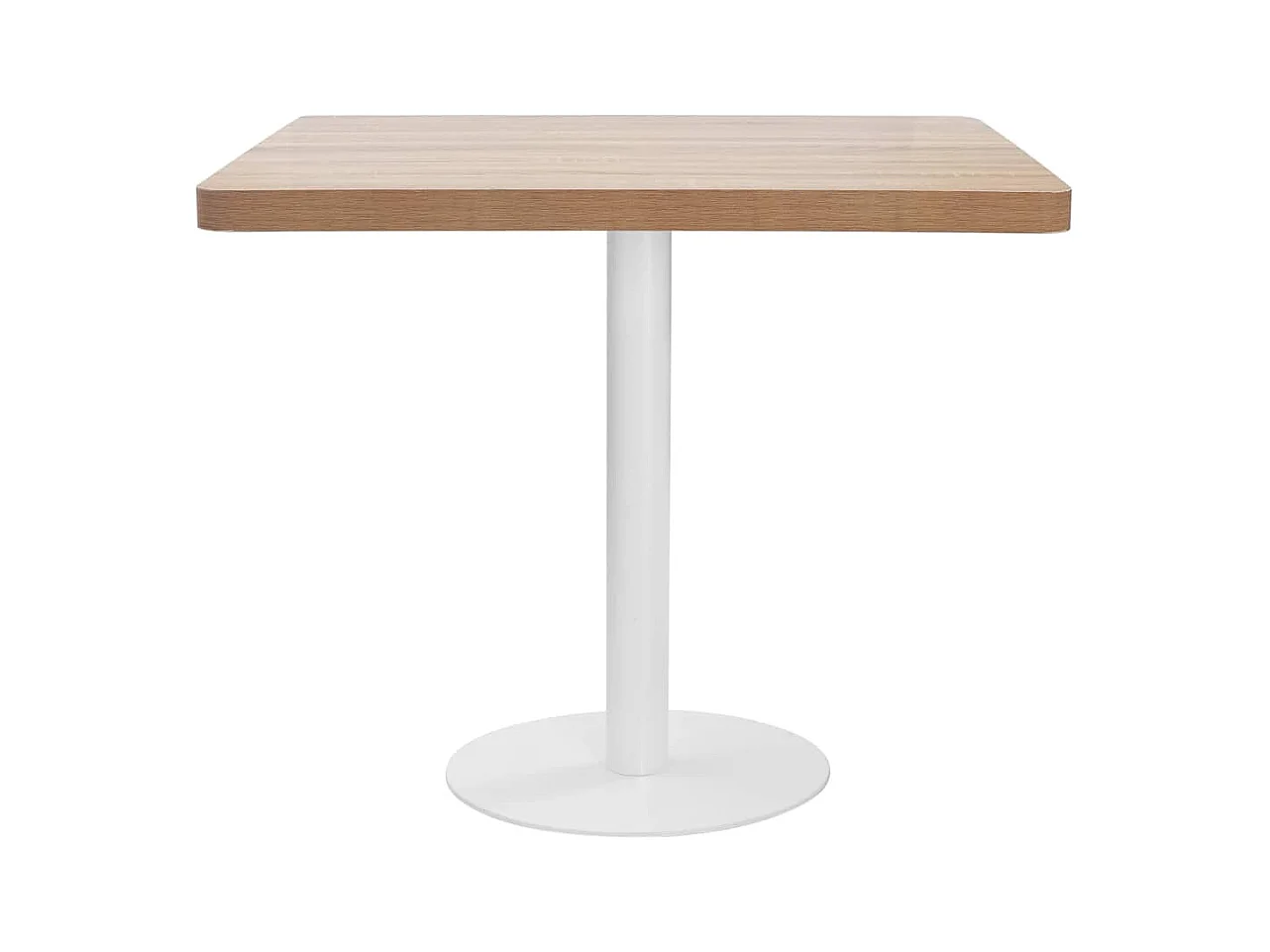 Table de bistro Marron clair 80x80 cm MDF