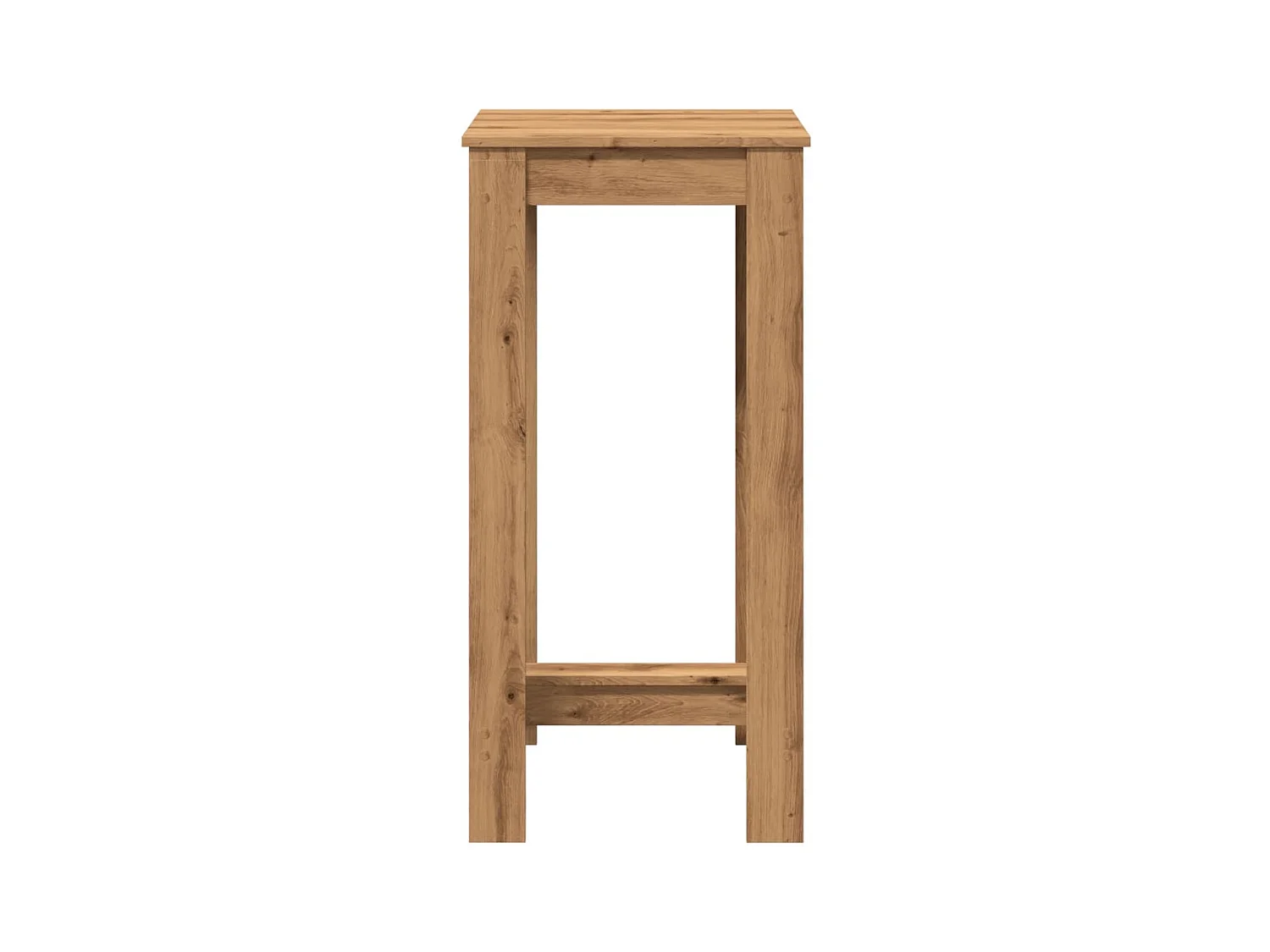 Table de bar chêne artisanal 51x50x103,5 cm bois d'ingénierie