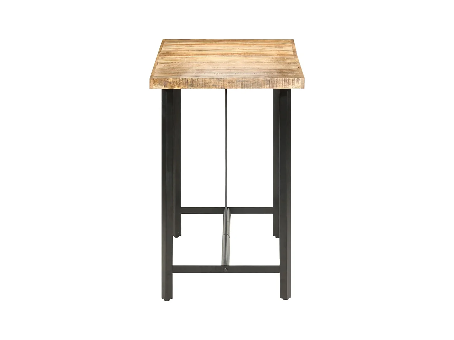 Table de bar 150x70x107 cm Bois de manguier brut