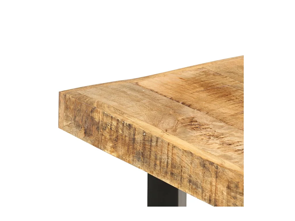 Table de bar 150x70x107 cm Bois de manguier brut
