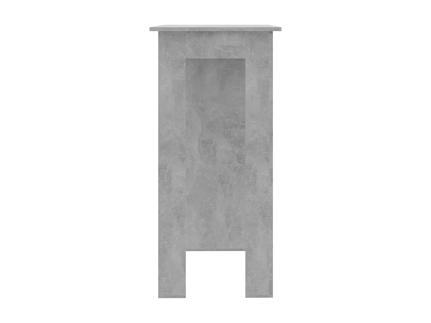 Mesa de bar con estante Madera de ingeniería gris hormigón