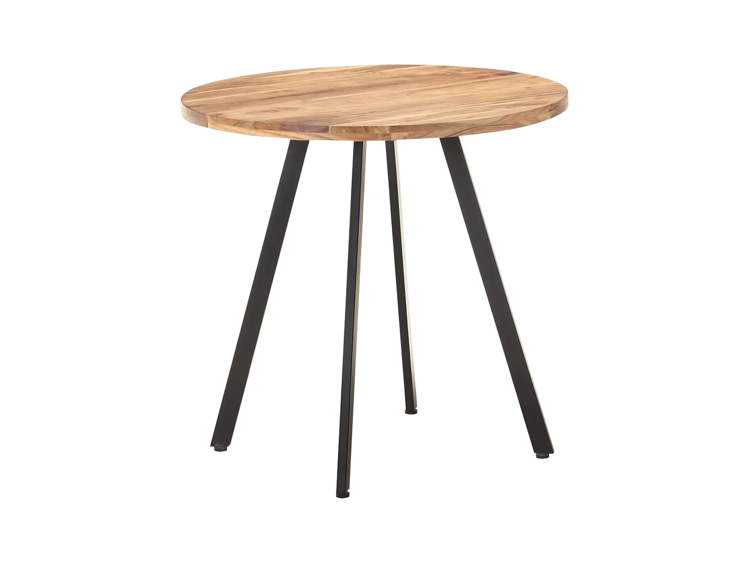 Mesa de comedor 80 cm Madera maciza de acacia