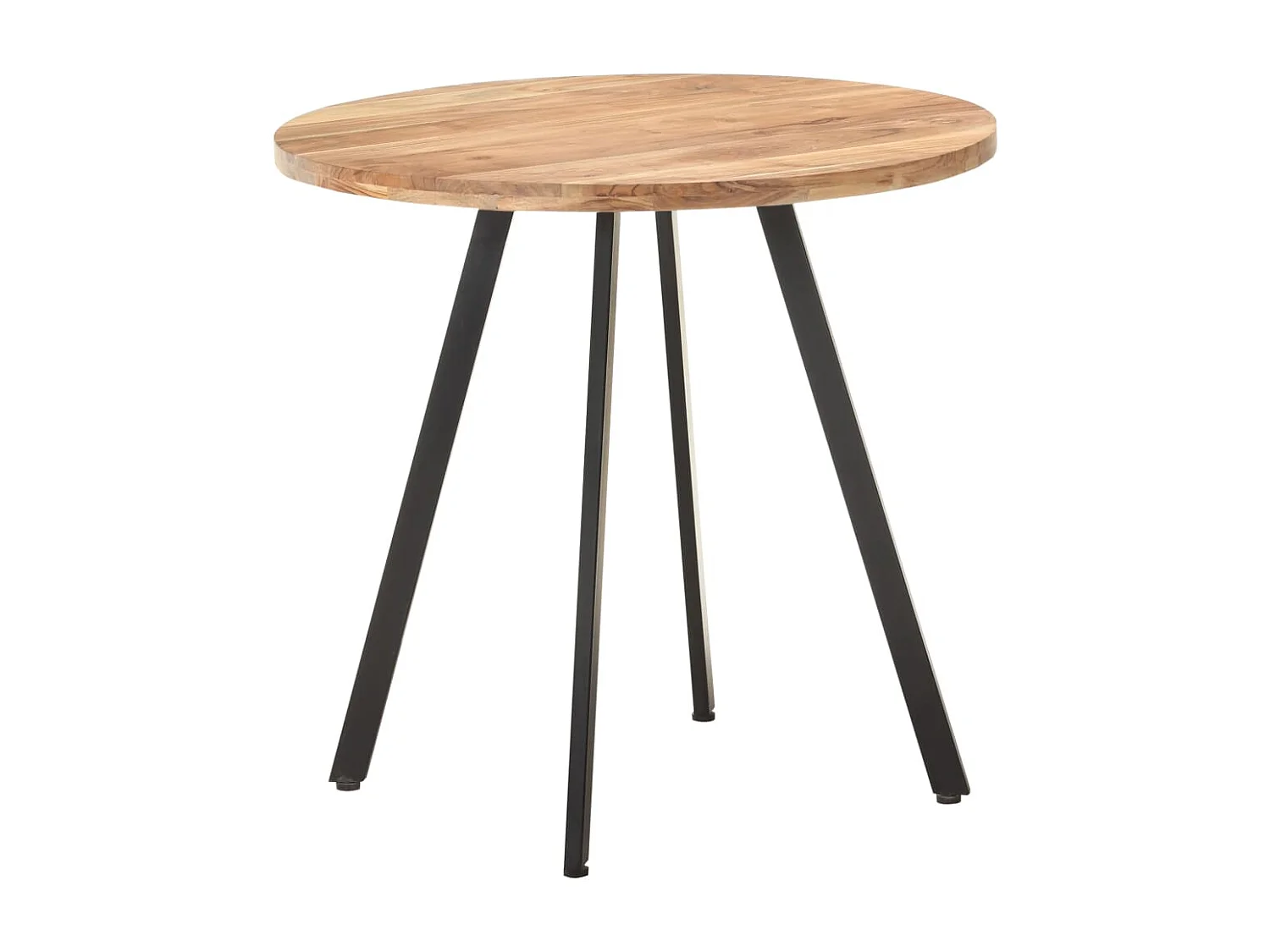 Mesa de comedor 80 cm Madera maciza de acacia