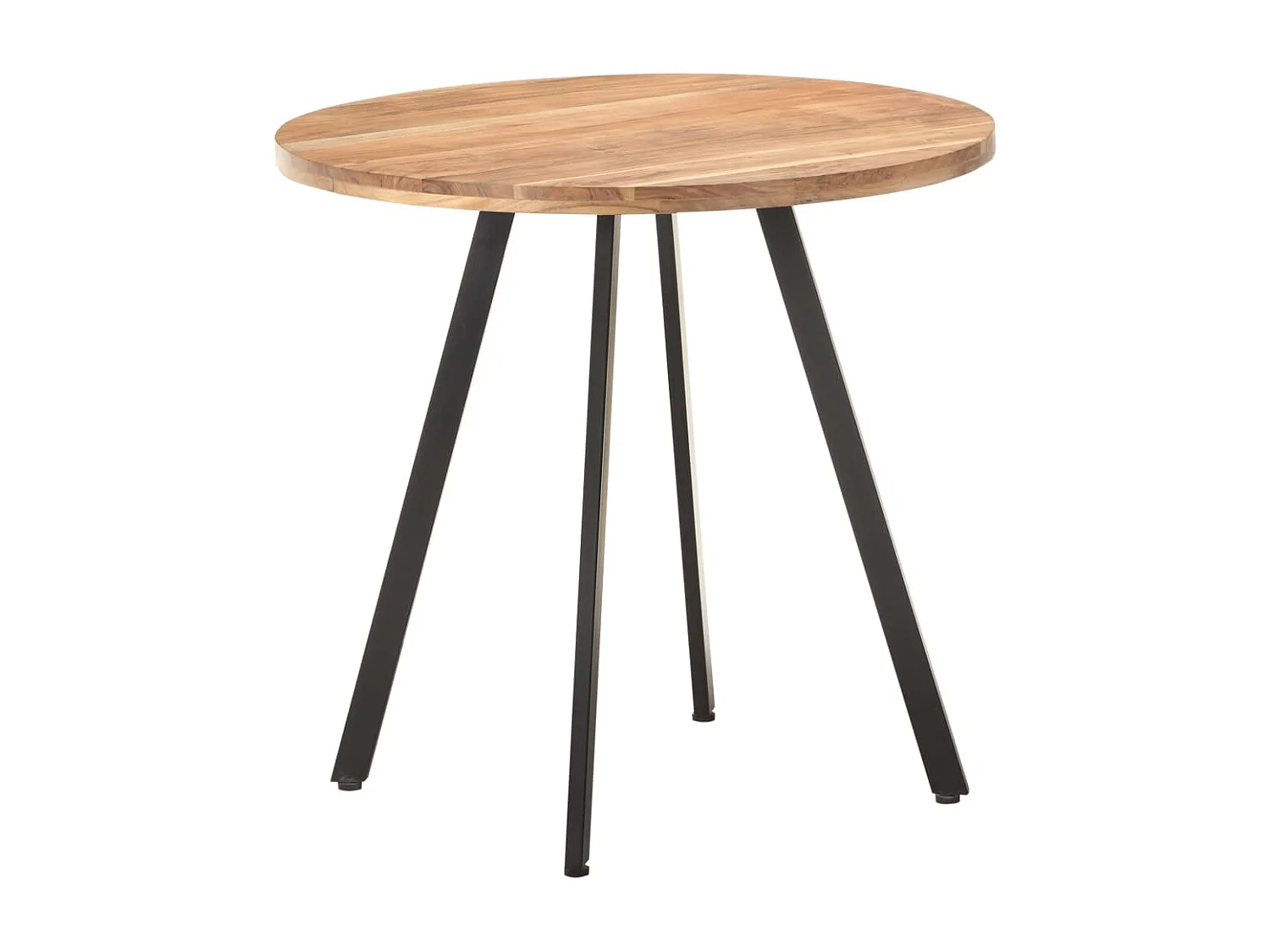 Mesa de comedor 80 cm Madera maciza de acacia