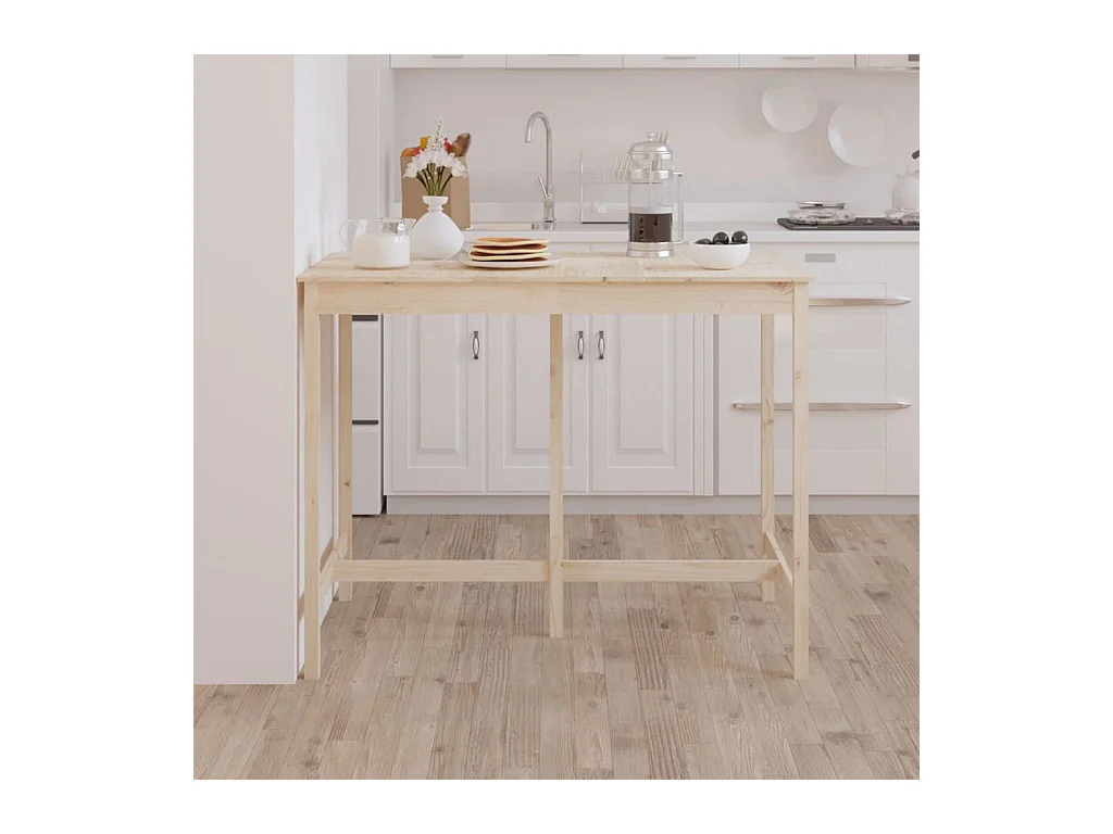 Table de bar 140x80x110 cm Bois massif de pin