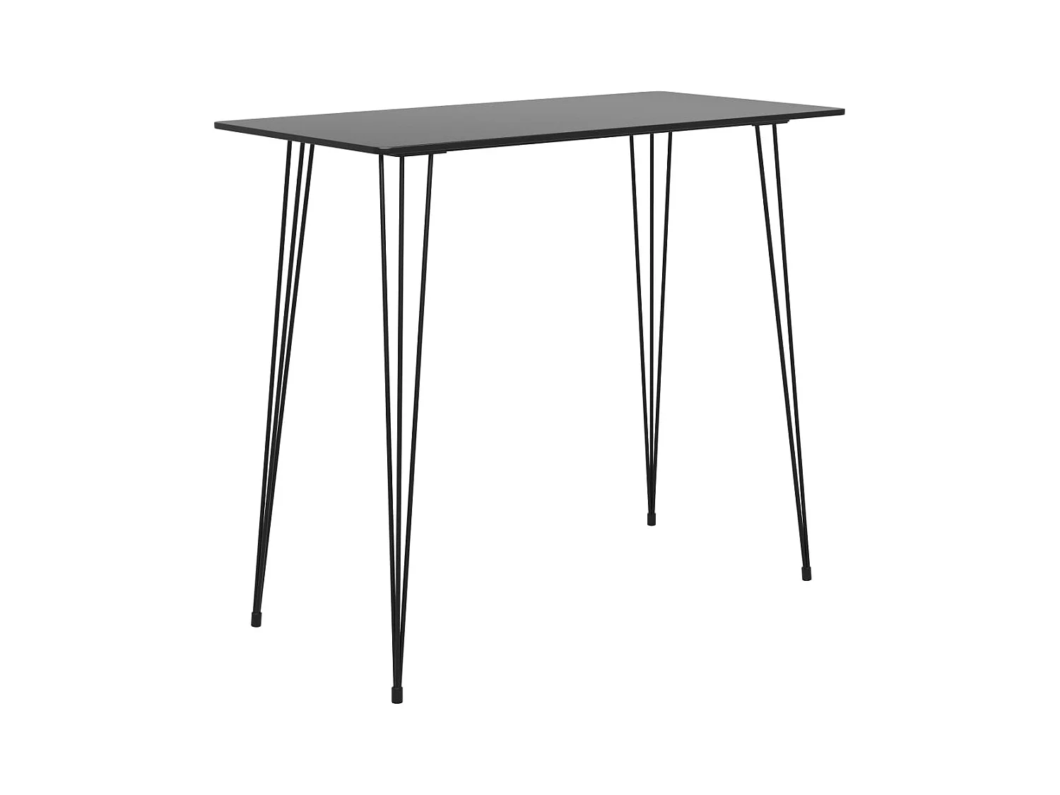 Table de bar Noir 120x60x105 cm