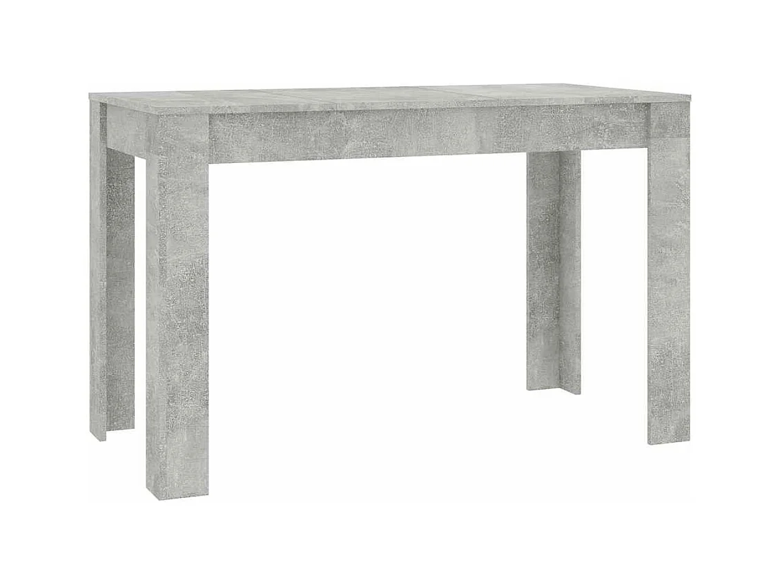 Table à manger Gris béton 120x60x76 cm Bois d'ingénierie