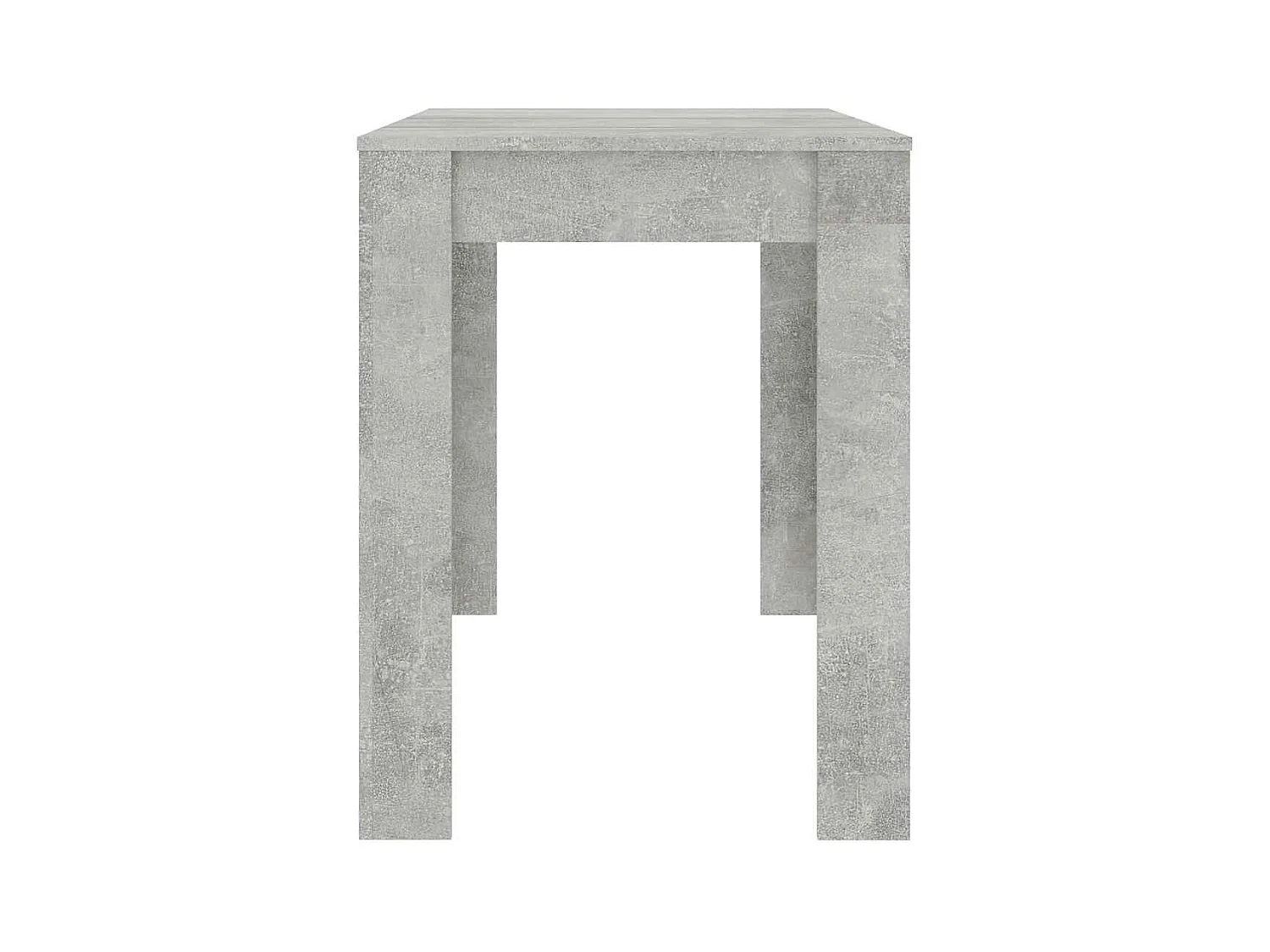 Table à manger Gris béton 120x60x76 cm Bois d'ingénierie