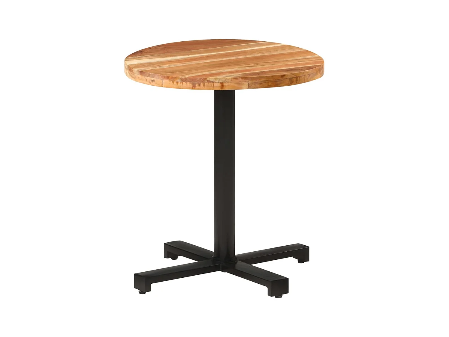Table de bistro Ronde Ø70x75 cm Bois d'acacia massif