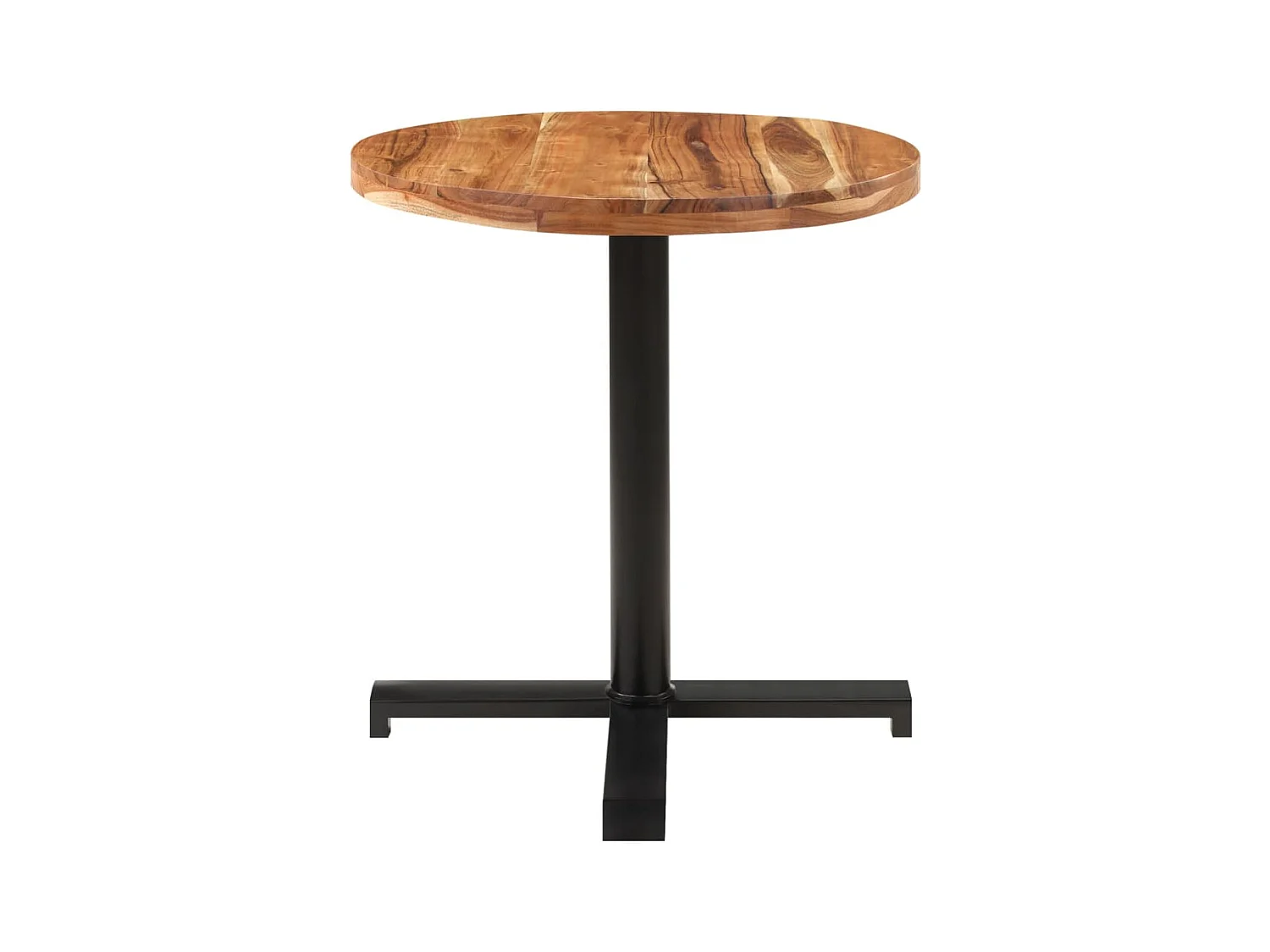 Table de bistro Ronde Ø70x75 cm Bois d'acacia massif