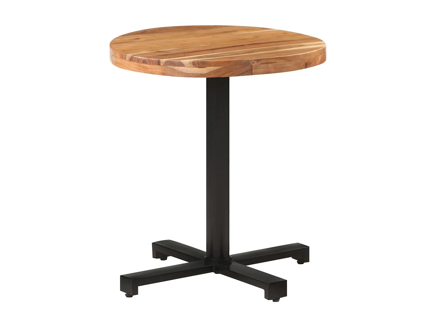 Table de bistro Ronde Ø70x75 cm Bois d'acacia massif
