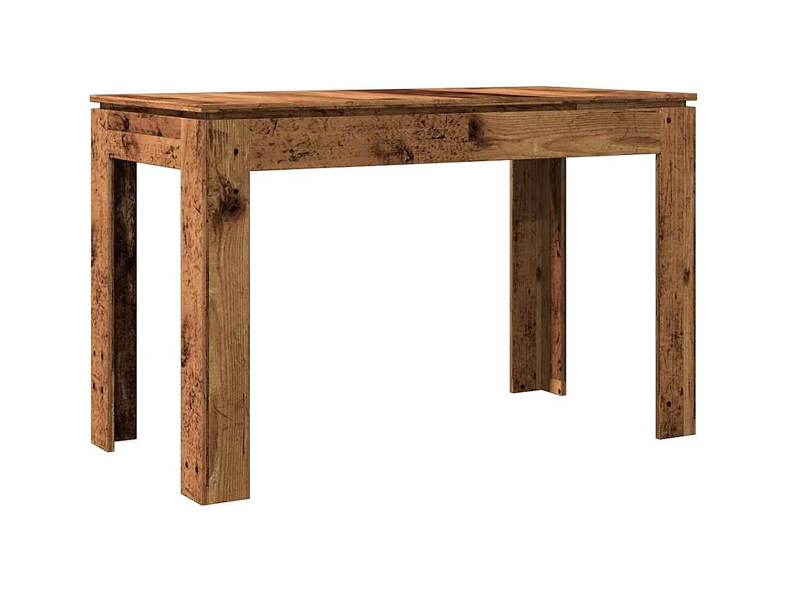 Table à manger vieux bois 120x60x76 cm bois d'ingénierie
