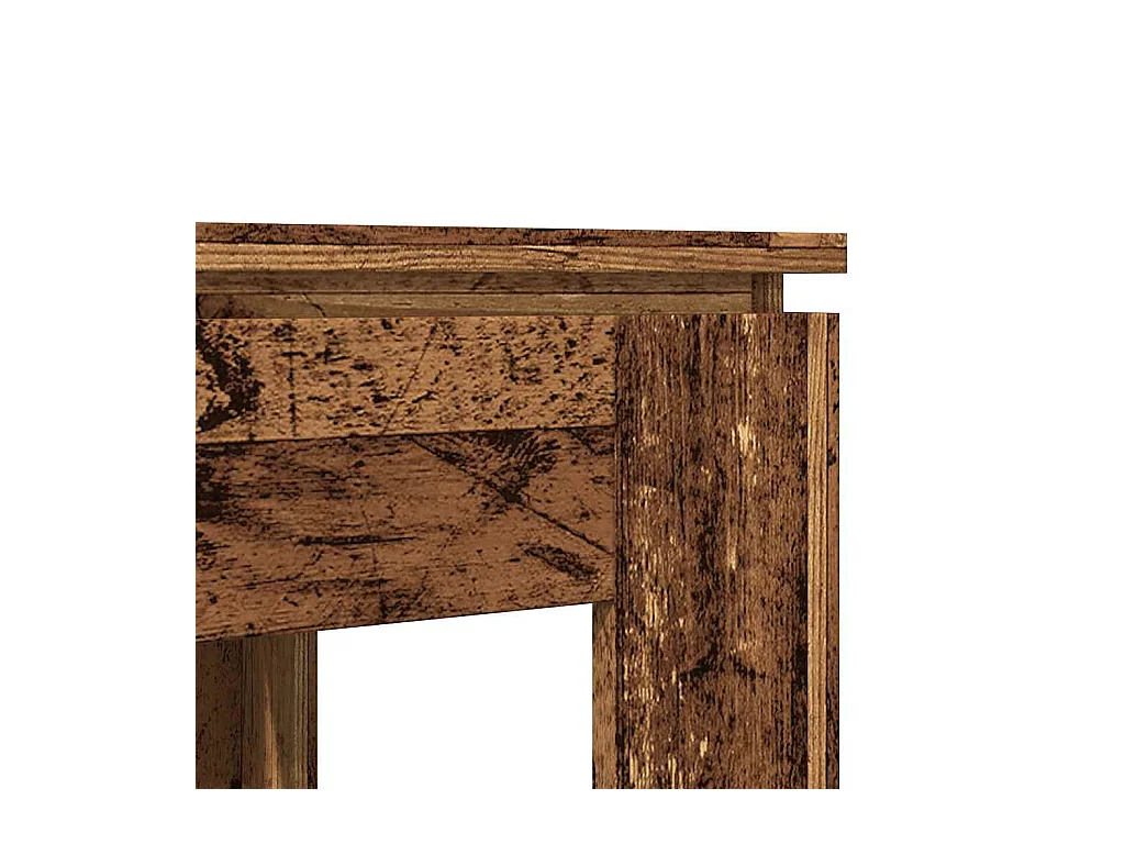 Table à manger vieux bois 120x60x76 cm bois d'ingénierie