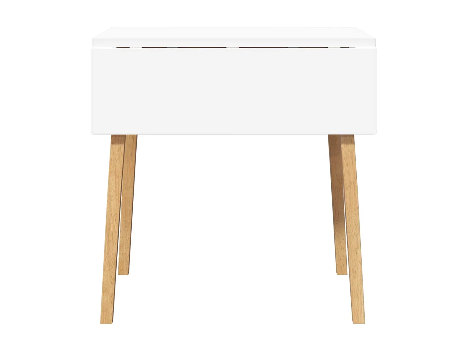 Mesa de comedor de madera maciza natural y caucho