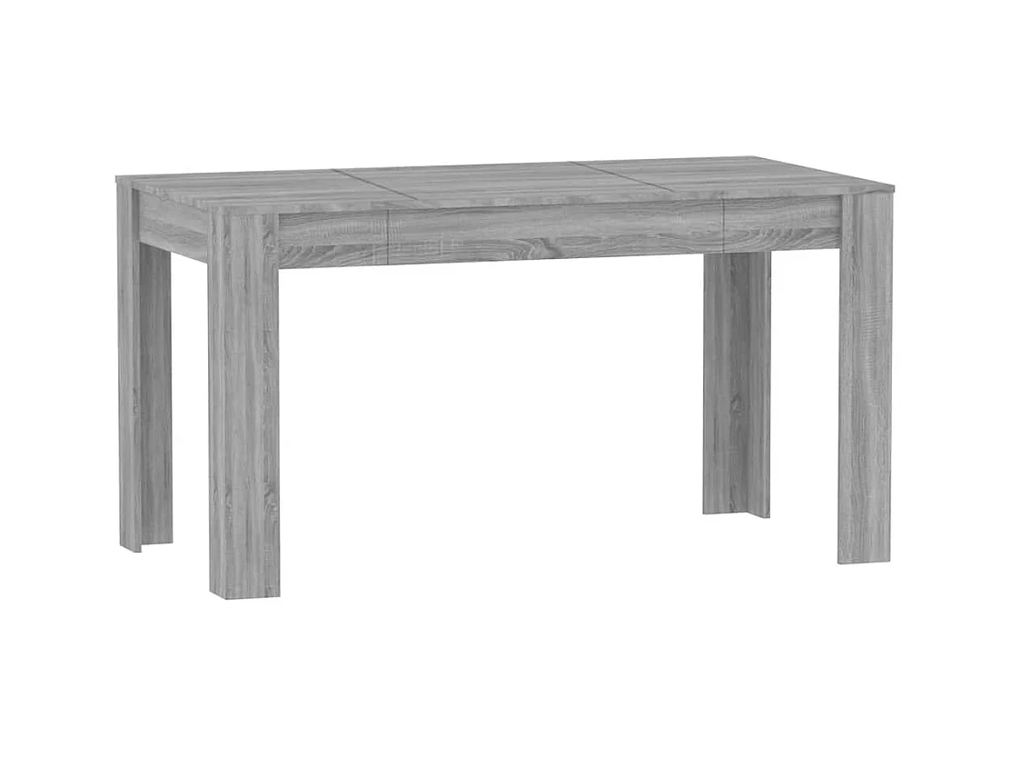 Table à dîner Sonoma gris 140x74,5x76 cm Bois d'ingénierie