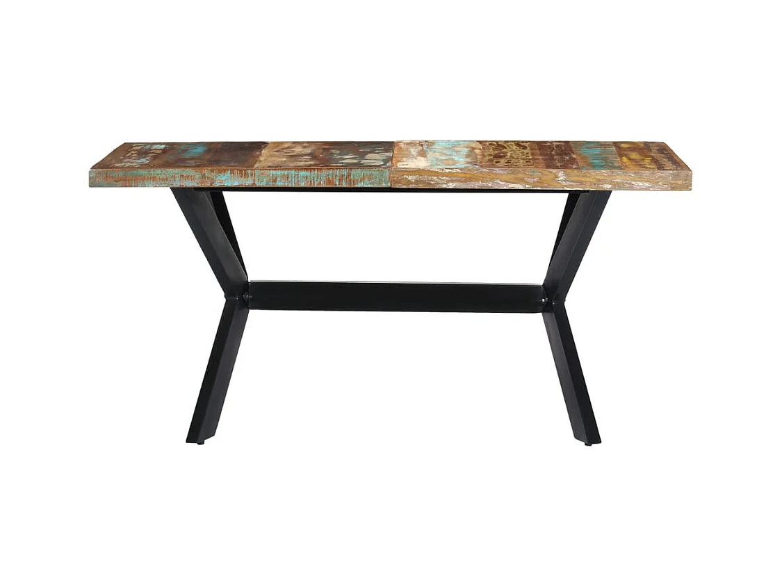 Table à manger 140x70x75 cm Bois de récupération massif