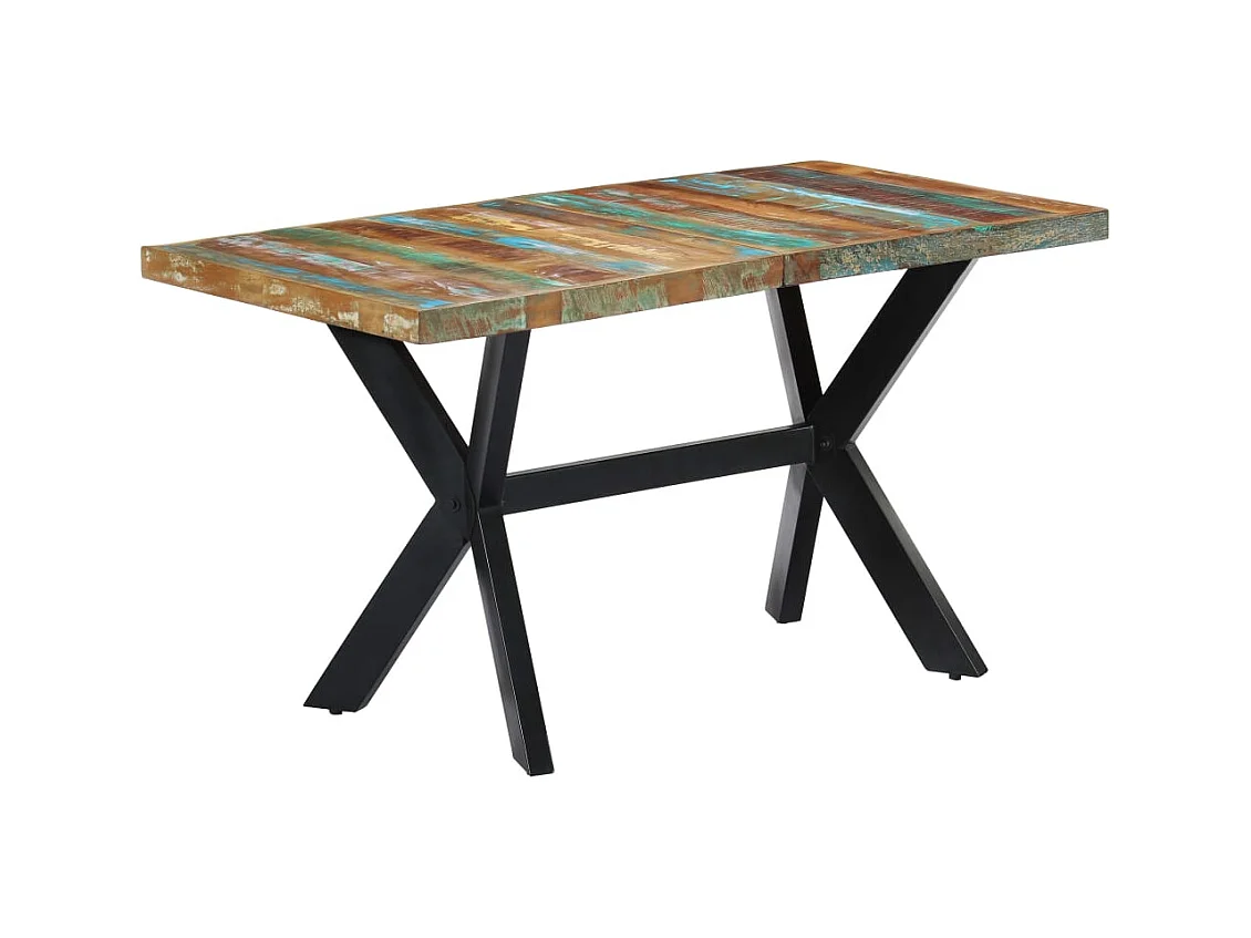 Table à manger 140x70x75 cm Bois de récupération massif