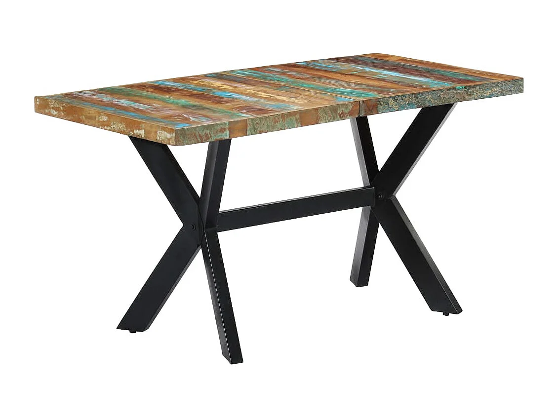 Table à manger 140x70x75 cm Bois de récupération massif