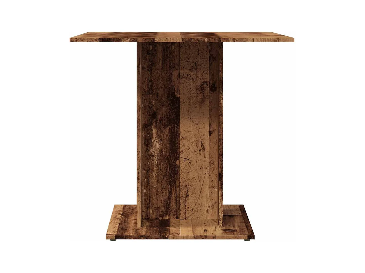 Table à manger vieux bois 80 x 80 x 75 cm bois d'ingénierie