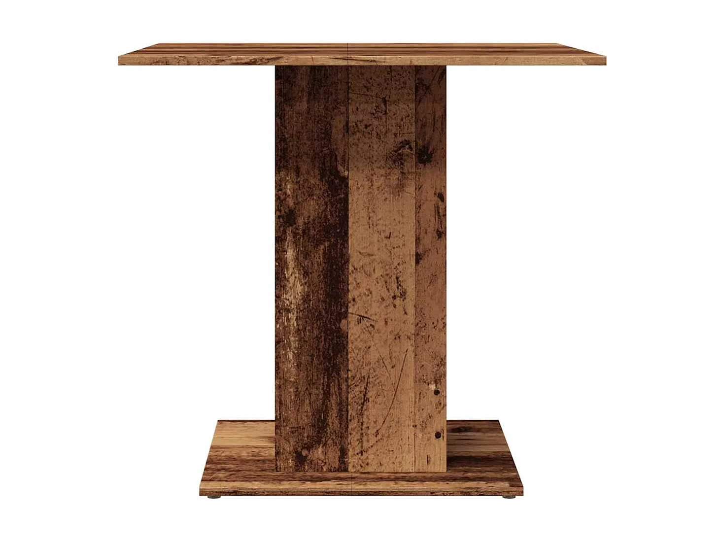 Table à manger vieux bois 80 x 80 x 75 cm bois d'ingénierie