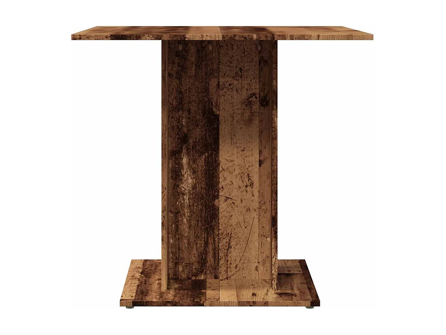 Table à manger vieux bois 80 x 80 x 75 cm bois d'ingénierie