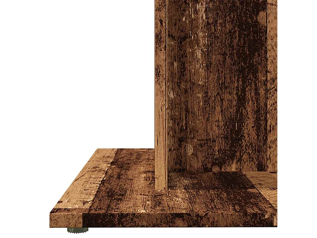 Table à manger vieux bois 80 x 80 x 75 cm bois d'ingénierie