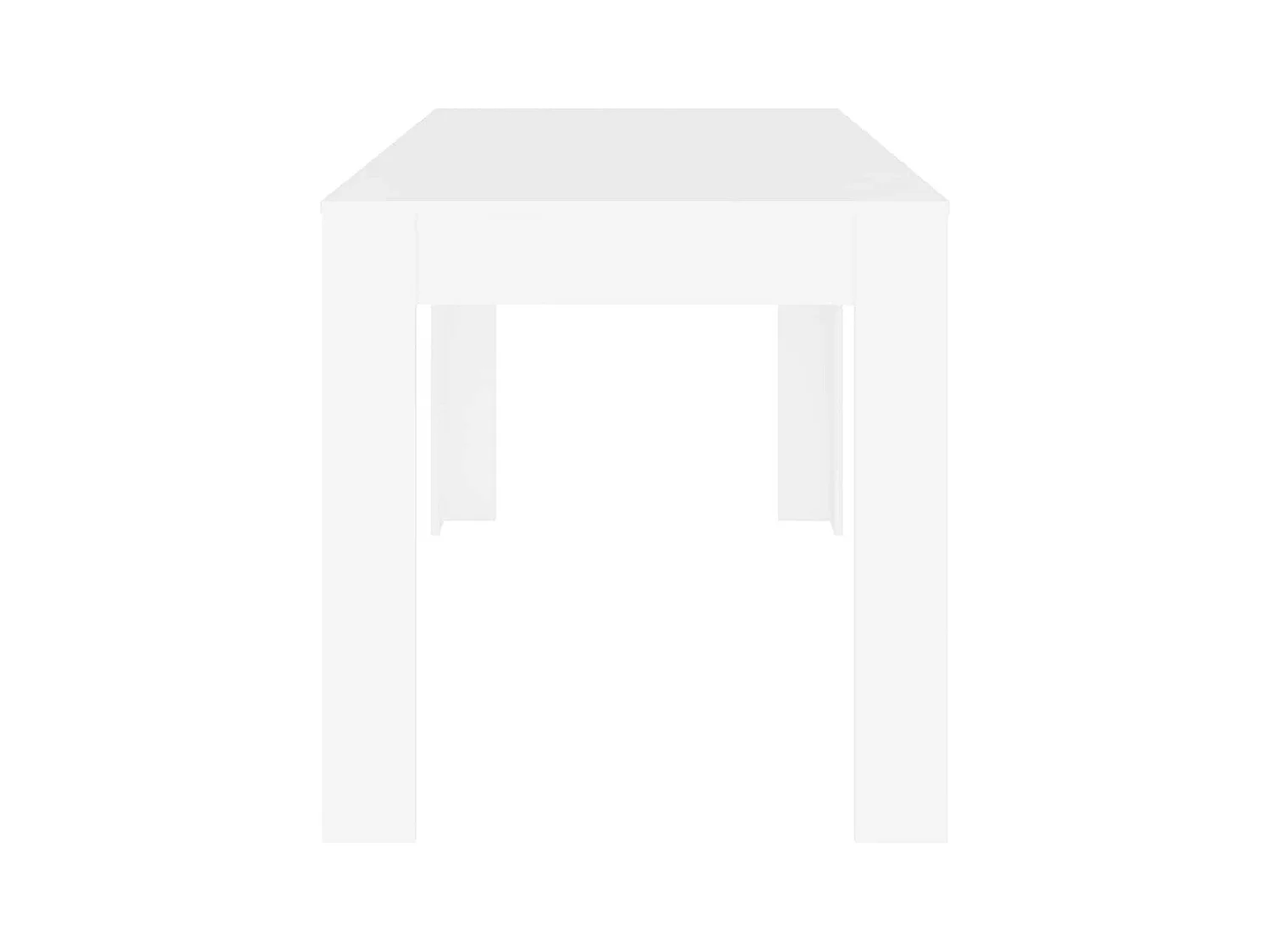 Table à manger Blanc 140x74,5x76 cm Bois d'ingénierie