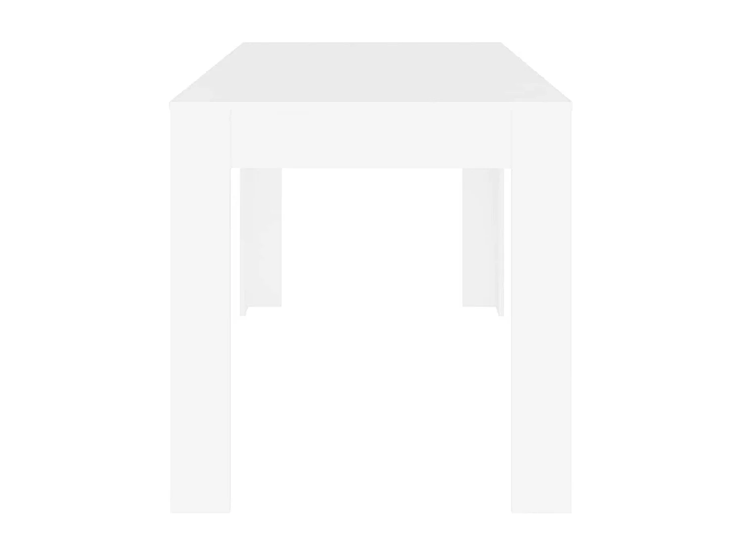 Mesa de comedor Blanca 140x74,5x76 cm Madera de ingeniería