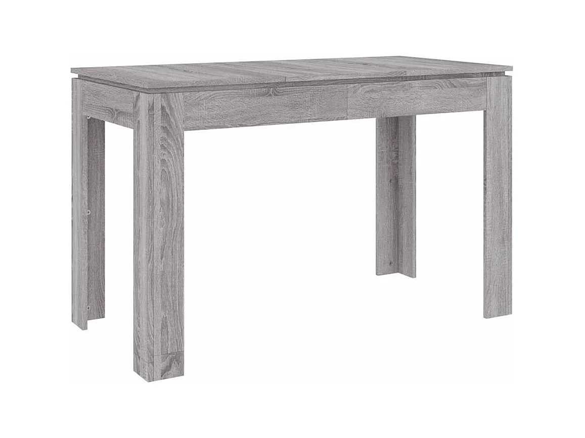 Table à dîner sonoma gris 120x60x76 cm bois d'ingénierie