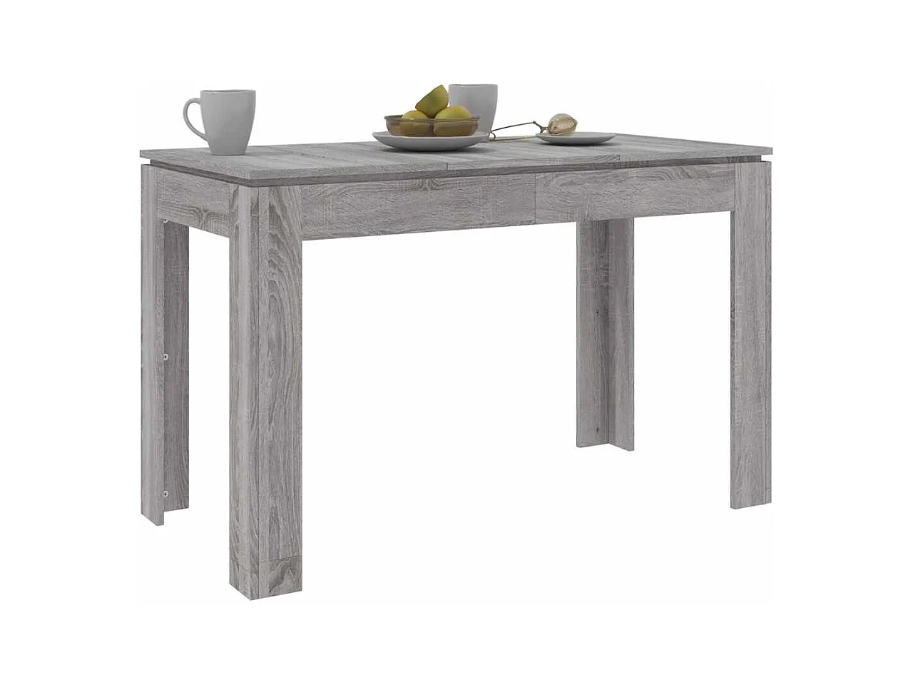 Table à dîner sonoma gris 120x60x76 cm bois d'ingénierie