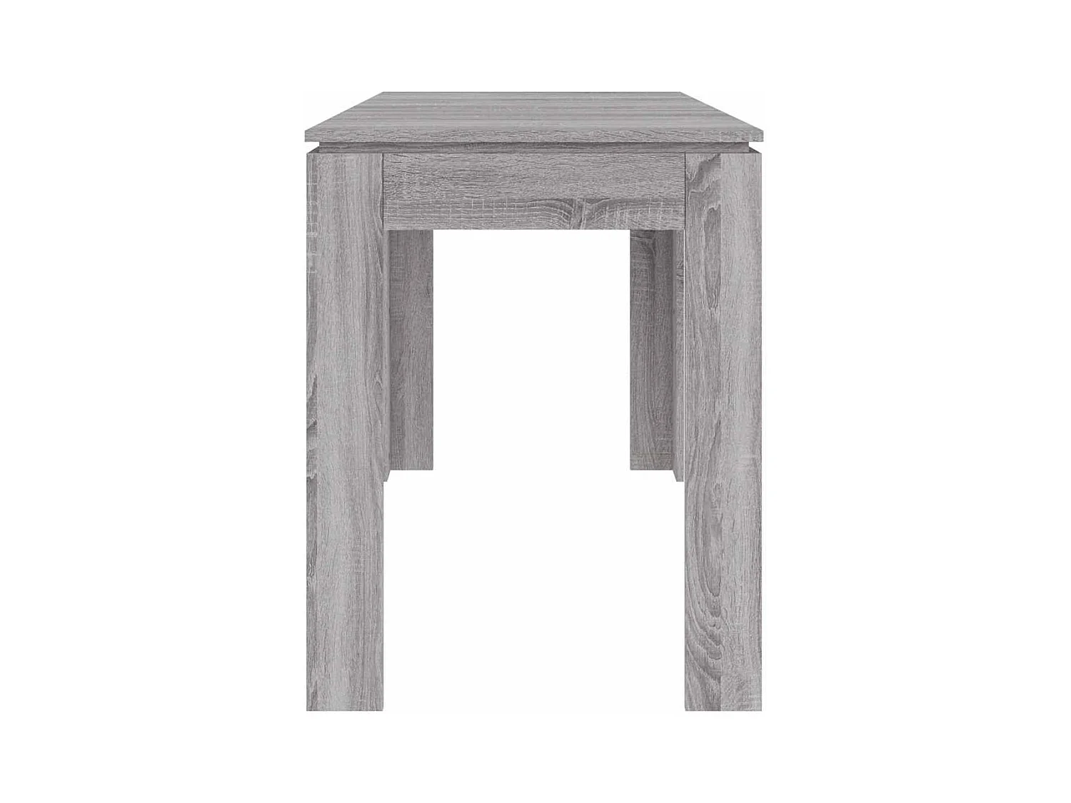 Table à dîner sonoma gris 120x60x76 cm bois d'ingénierie