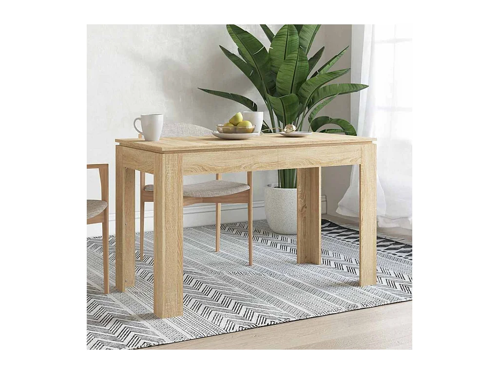 Table à manger Chêne sonoma 120x60x76 cm Bois d'ingénierie