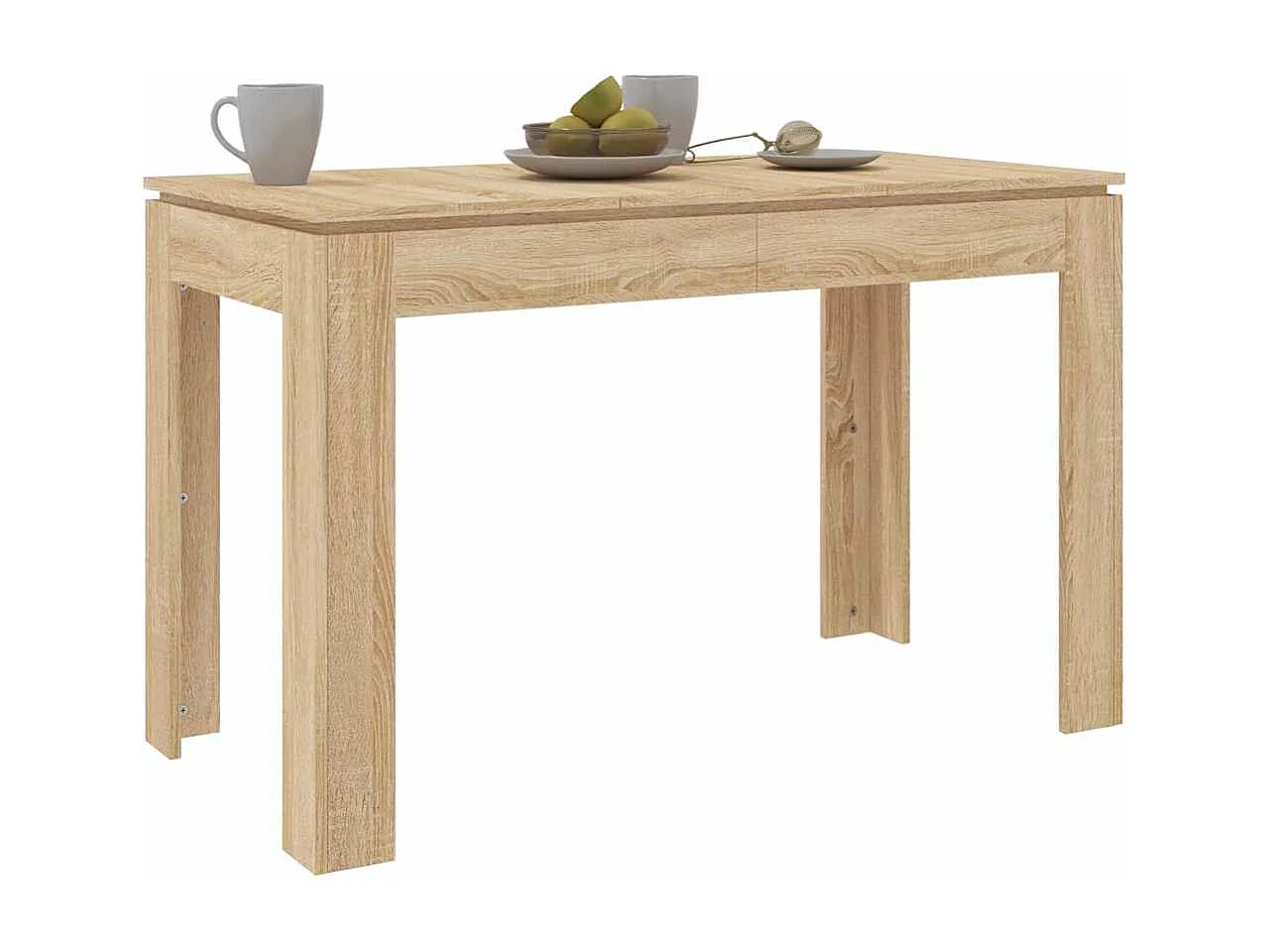 Mesa de comedor de roble Sonoma 120x60x76 cm Madera de ingeniería